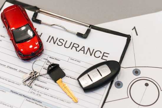 car incident protective and car insurance policy examining insurance